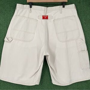 Vintage 90’s Polo Jeans Company Painter Carpenter Logo Khaki Shorts Men’s SZ 39